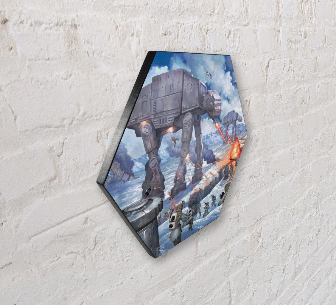 Star Wars (The Battle of Hoth) KNEXAGON® Wood Print WPHEX7821